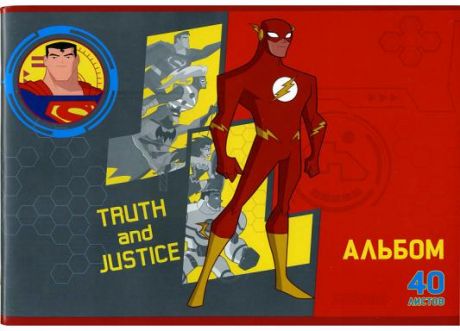 Альбом для рисования Action! DC Comics A4 40 листов DC-AA-40-1 в ассортименте