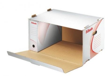 Короб архивный с откидной крышкой BOXY, 510x275x365 мм, белый