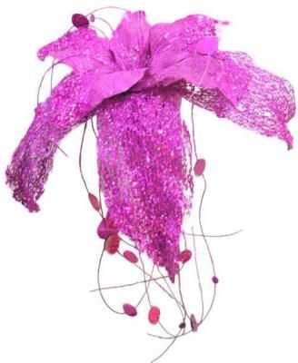 Украшение Winter Wings Волшебный цветок розовый 35 см 1 шт пластик N069886/РОЗ