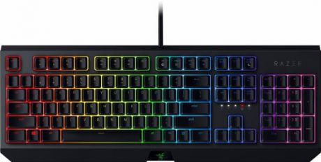 Клавиатура проводная Razer Blackwidow - Mechanical Gaming Keyboard - Russian Layout (Green Switch) USB черный