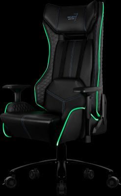 Кресло компьютерное игровое Aerocool P7-GC1 AIR RGB черное 4713105967760
