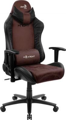 Кресло для геймеров Aerocool KNIGHT Burgundy Red чёрный темно-красный (4710562751222)