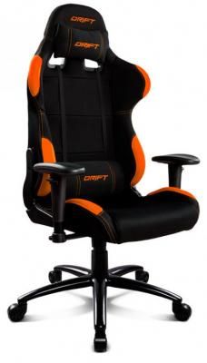 Кресло для геймеров Drift DR100 Fabric чёрный оранжевый (DR100BO)