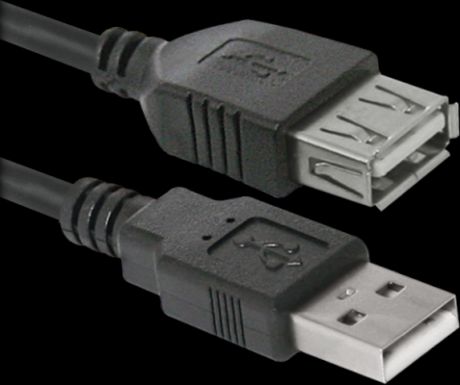 Кабель удлинитель Defender USB02-06 USB2.0,AM-AF 1.8м, PolyBag
