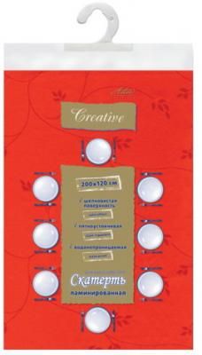 Скатерть бумажная ламинированная ASTER "Creative", 120х200, красная, эффект шелка, Бельгия, 79149