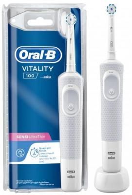 Зубная щетка электрическая Oral-B Vitality 3D White 100 белый