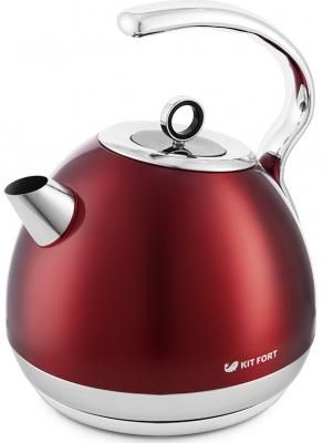 Чайник электрический KITFORT 665-2-КТ 2150 Вт красный 1.8 л металл