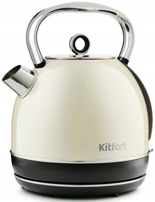 Чайник электрический KITFORT KT-699 2200 Вт серебристый 1.7 л металл/пластик