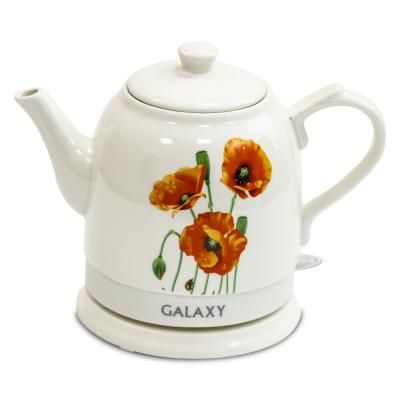 Чайник электрический GALAXY GL0506 1400 Вт белый 1.4 л керамика