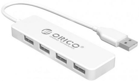Концентратор USB 2.0 Orico FL01 4 x USB 2.0 белый