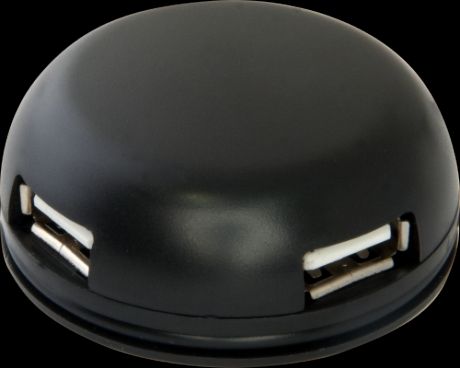 Концентратор USB 2.0 Defender Quadro Light 4 x USB 2.0 черный 83201
