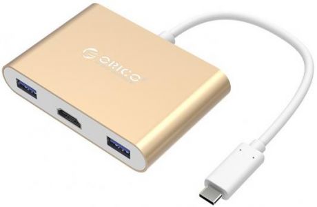 USB-концентратор Orico RCH3A-GD (HDMI*1, USB Type-C*1, USB Type-A*3)/USB Type-C
