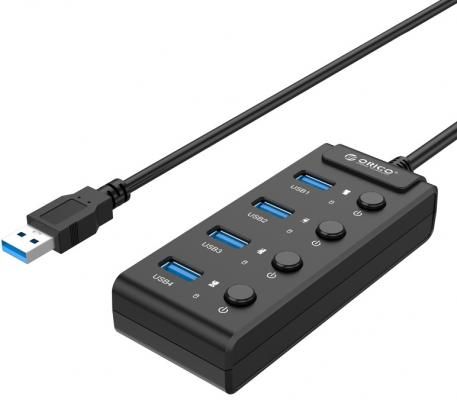 USB-концентратор Orico W9PH4-U3 (черный)