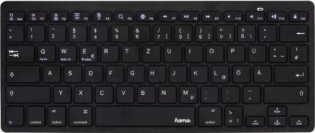 Клавиатура Hama KEY4ALL черный беспроводная BT slim Multimedia для ноутбука Touch