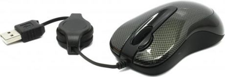 Мышь проводная A4TECH N-60F-2 Carbon чёрный USB