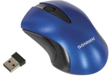 Мышь беспроводная Sonnen M-661Bl синий USB