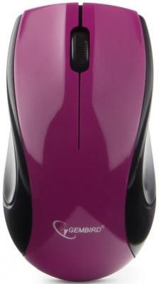 Мышь беспроводная Gembird MUSW-320-P фиолетовый USB + радиоканал