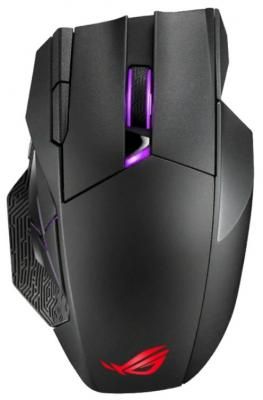 Игровая беспроводная мышь ASUS ROG Spatha X (RF 2.4GHz, USB, 12 кнопок, 19000 dpi, RGB подсветка, 90MP0220-BMUA00)