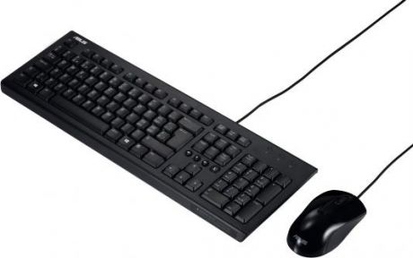 Клавиатура + мышь Asus U2000 USB черный (90-XB1000KM00050)