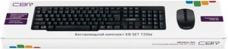 Клавиатура + мышь CBRKB SET 720W Black USB(Radio) 1000dpi, 2 кнопки и колесо прокрутки
