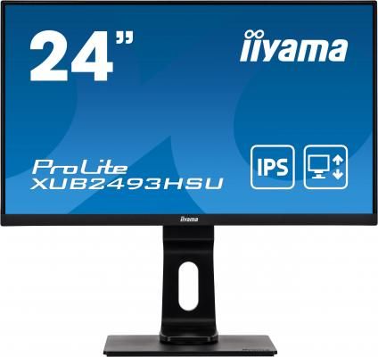 Монитор Iiyama 23.8" ProLite XUB2493HSU-B1 черный IPS LED 16:9 HDMI M/M матовая HAS Pivot 250cd 178гр/178гр 1920x1080 D-Sub DisplayPort FHD 4.8кг
