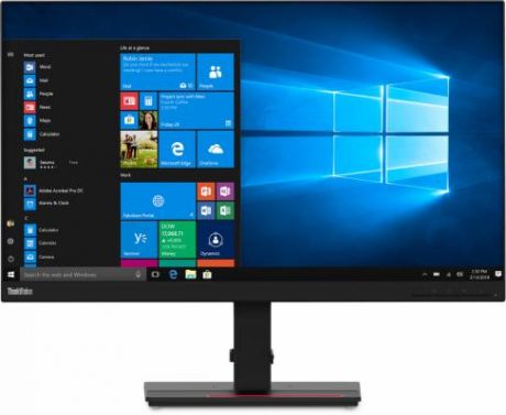 Монитор 27" Lenovo ThinkVision T27h-20 черный IPS 2560x1440 350 cd/m^2 4 ms HDMI DisplayPort Аудио USB USB Type-C