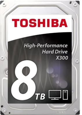 Жесткий диск 3.5" 8 Tb 7200rpm 256Mb cache Toshiba X300 SATA III 6 Gb/s (HDWR180EZSTA)