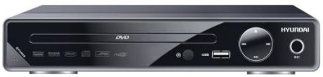 Плеер DVD Hyundai H-DVD200 черный Караоке ПДУ