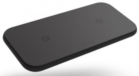 Беспроводное зарядное устройство ZENS Dual Fast Wireless Charger 2 x 10W Slim. Цвет: черный.