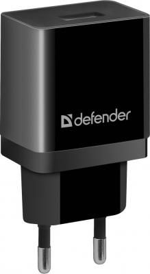 Сетевое зарядное устройство Defender UPC-11 USB 2.1A черный (83556)