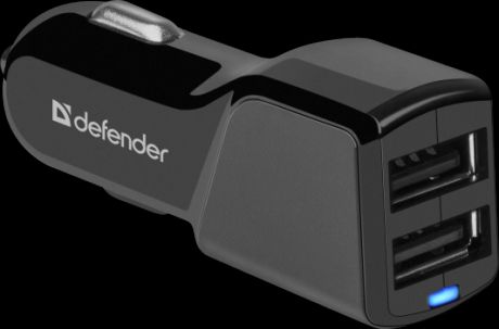 Defender Автомобильный адаптер 2xUSB, 5V/3.4А (UCA-34) (83834)
