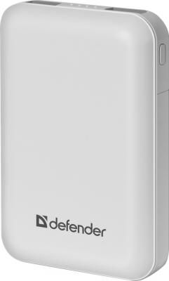 Внешний аккумулятор Power Bank 10000 мАч Defender ExtraLife белый 83650