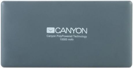 Портативное зарядное устройство Canyon CNS-TPBP10DG 10000мАч серый