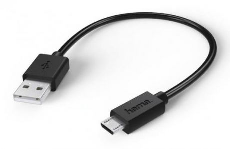 Кабель Hama 00123542 USB A(m) micro USB B (m) 0.2м