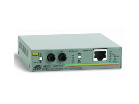 Медиаконвертер Allied Telesis AT-MC101XL-20/60 100TX RJ-45 to 100FX ST Fast Ethernet