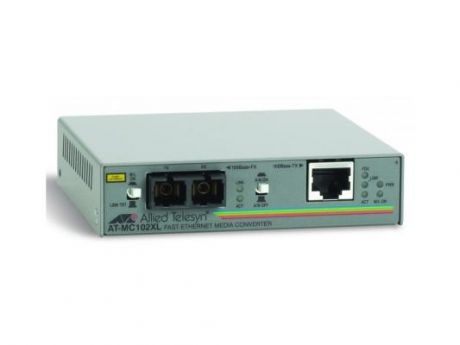 Медиаконвертер Allied Telesis AT-MC102XL 100TX RJ-45 to 100FX SC Fast Ethernet media converter