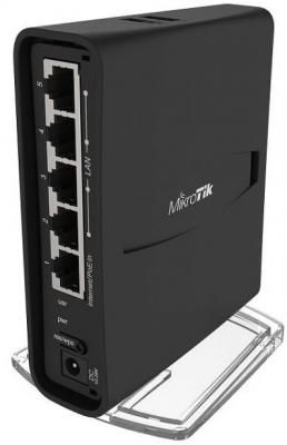 Беспроводной маршрутизатор MikroTik hAP AC2 802.11abgnac 2.4 ГГц 5 ГГц 5xLAN USB черный (RBD52G-5HacD2HnD-TC)