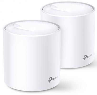 Wi-Fi система TP-LINK Deco X60(2-Pack) 802.11ax 2976Mbps 2.4 ГГц 5 ГГц 1xLAN белый