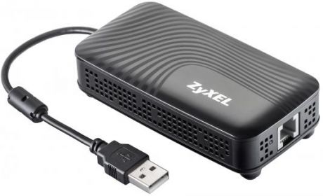 Модем Zyxel Keenetic Plus DSL 802.11n 300Mbps 2.4 ГГц 4xLAN USB черный