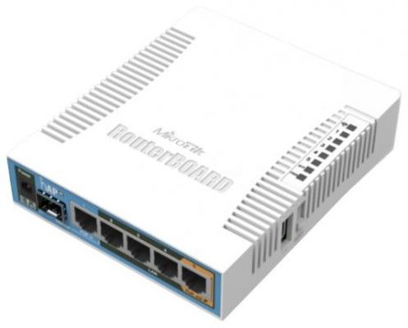 Беcпроводной маршрутизатор MikroTik hAP AC 802.11ac 2.4ГГц и 5ГГЦ 4xGLAN PoE RB962UiGS-5HacT2HnT