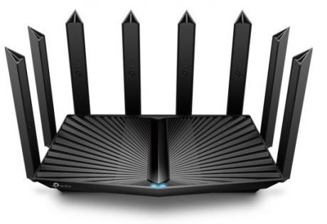 Wi-Fi роутер TP-LINK ARCHER AX90 802.11abgnacax 6579Mbps 2.4 ГГц 5 ГГц 5 ГГц 3xLAN черный