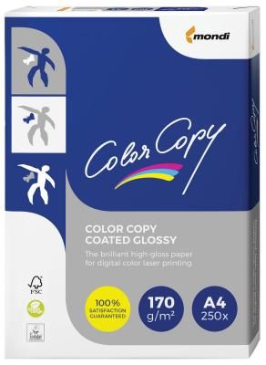 Бумага COLOR COPY GLOSSY, мелованная, глянцевая, А4, 170 г/м2, 250 л., для полноцветной лазерной печати, А++, Австрия, 138% (CIE)