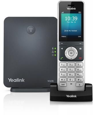Телефон IP/Dect Yealink W60P 8 SIP-аккаунтов 2.4" LCD