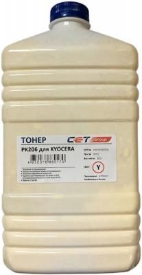 Тонер Cet PK206 OSP0206Y-500 желтый бутылка 500гр. для принтера Kyocera Ecosys M6030cdn/6035cidn/6530cdn/P6035cdn