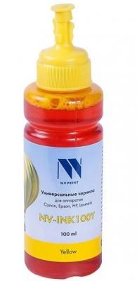 Чернила NV-INK100 Yellow универсальные на водной основе для аппаратов HP (100 ml) (Китай)