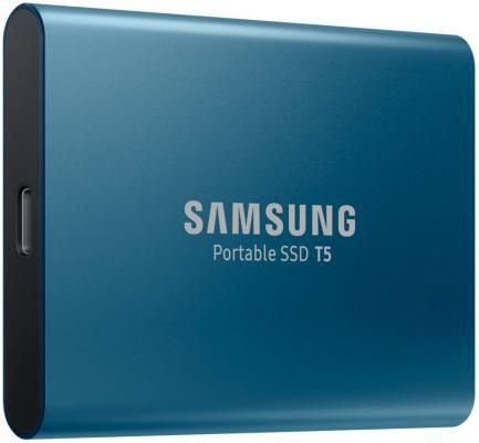 Внешний жесткий диск 1.8" USB3.1 500Gb Samsung T5 синий MU-PA500B/WW