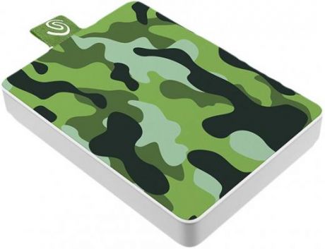 Накопитель на жестком магнитном диске Seagate Внешний твердотельный накопитель Seagate One Touch SSD Special Edition STJE500407 500ГБ 2.5" USB 3.0 Camo Green