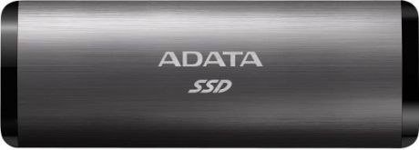 Твердотельный диск 512GB A-DATA SE760, External, USB 3.2 Type-C, [R/W -1000/- MB/s] 3D-NAND, титановый серый