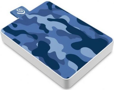 Накопитель на жестком магнитном диске Seagate Внешний твердотельный накопитель Seagate One Touch SSD Special Edition STJE500406 500ГБ 2.5" USB 3.0 Camo Blue