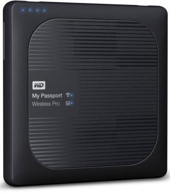 Внешний жесткий диск USB 3.0/WiFi 1 Tb Western Digital My Passport Wireless Pro WDBVPL0010BBK-RESN черный